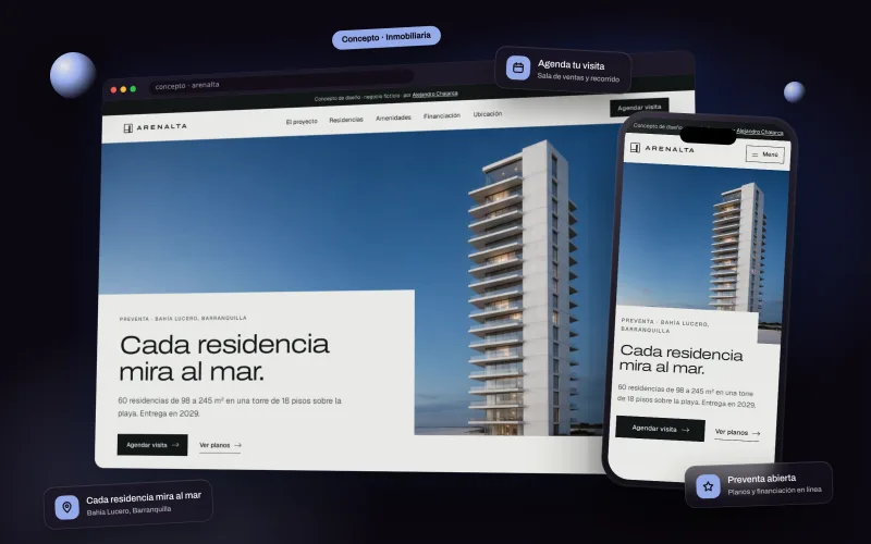 Arenalta en computador y celular